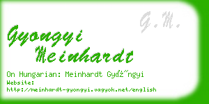 gyongyi meinhardt business card